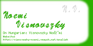 noemi visnovszky business card